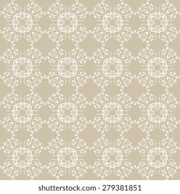 Seamless background with ornament. Vector illustration. Wallpaper pattern