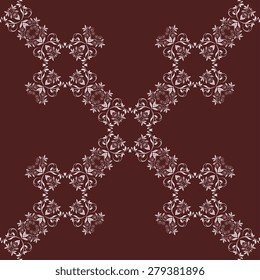 Seamless background with ornament. Vector illustration. Wallpaper pattern