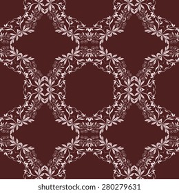 Seamless background with ornament. Vector illustration. Wallpaper pattern