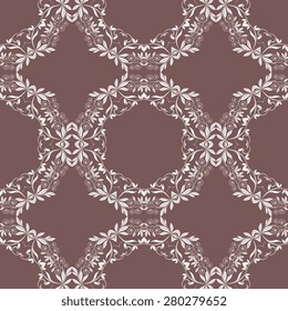 Seamless background with ornament. Vector illustration. Wallpaper pattern