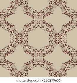 Seamless background with ornament. Vector illustration. Wallpaper pattern