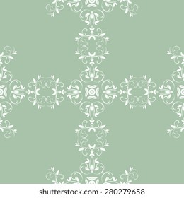 Seamless background with ornament. Vector illustration. Wallpaper pattern