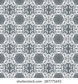 Seamless background with ornament. Vector illustration. Wallpaper pattern