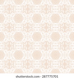 Seamless background with ornament. Vector illustration. Wallpaper pattern
