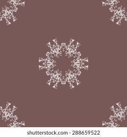 Seamless background with ornament. Vector illustration. Wallpaper pattern