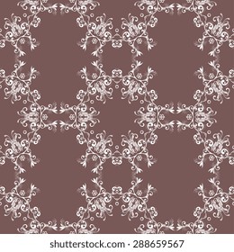Seamless background with ornament. Vector illustration. Wallpaper pattern