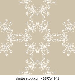 Seamless background with ornament. Vector illustration. Wallpaper pattern
