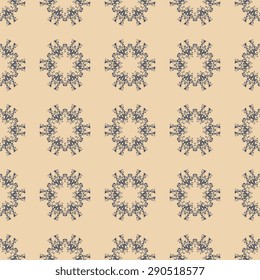 Seamless background with ornament. Vector illustration. Wallpaper pattern