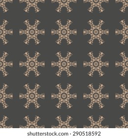 Seamless background with ornament. Vector illustration. Wallpaper pattern