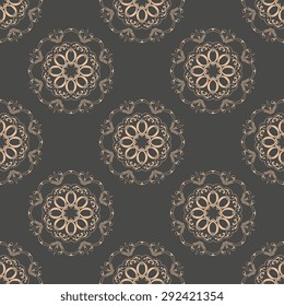 Seamless background with ornament. Vector illustration. Wallpaper pattern