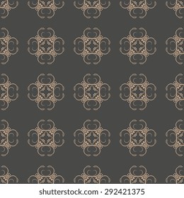 Seamless background with ornament. Vector illustration. Wallpaper pattern