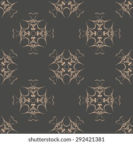 Seamless background with ornament. Vector illustration. Wallpaper pattern