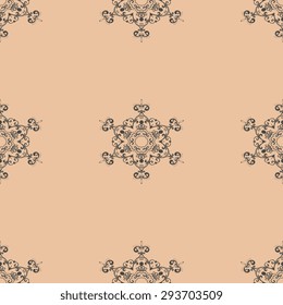 Seamless background with ornament. Vector illustration. Wallpaper pattern