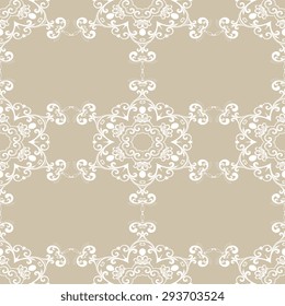 Seamless background with ornament. Vector illustration. Wallpaper pattern