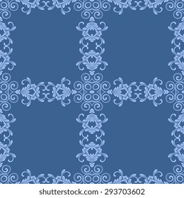 Seamless background with ornament. Vector illustration. Wallpaper pattern