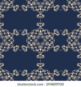 Seamless background with ornament. Vector illustration. Wallpaper pattern