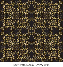 Seamless background with ornament. Vector illustration. Wallpaper pattern