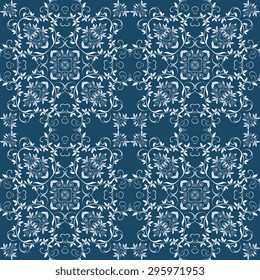 Seamless background with ornament. Vector illustration. Wallpaper pattern