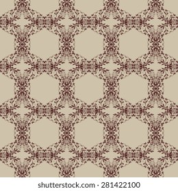 Seamless background with ornament. Wallpaper pattern. Vector illustration