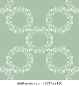 Seamless background with ornament. Wallpaper pattern. Vector illustration