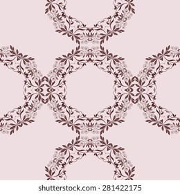 Seamless background with ornament. Wallpaper pattern. Vector illustration