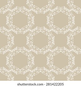 Seamless background with ornament. Wallpaper pattern. Vector illustration