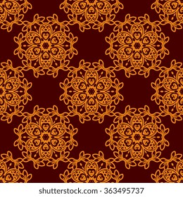 Seamless background with ornament. Wallpaper pattern