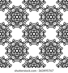 Seamless background with ornament. Wallpaper pattern