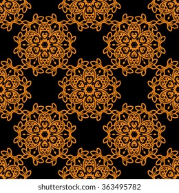 Seamless background with ornament. Wallpaper pattern