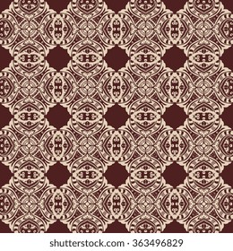 Seamless background with ornament. Wallpaper pattern