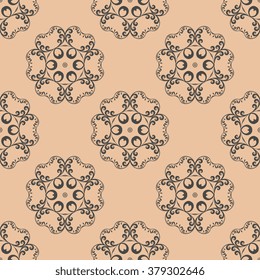 Seamless background with ornament. Wallpaper pattern