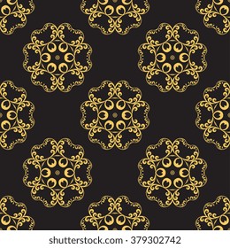 Seamless background with ornament. Wallpaper pattern