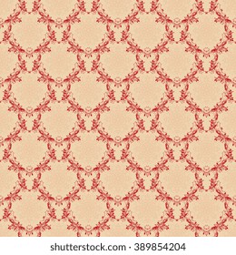 Seamless background with ornament. Wallpaper pattern