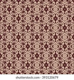 Seamless background with ornament. Wallpaper pattern