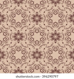 Seamless background with ornament. Wallpaper pattern