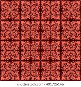 Seamless background with ornament. Wallpaper pattern