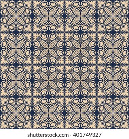 Seamless background with ornament. Wallpaper pattern