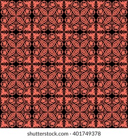 Seamless background with ornament. Wallpaper pattern