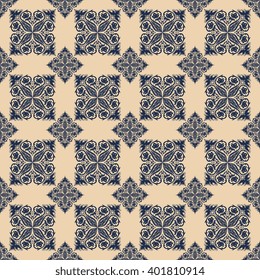 Seamless background with ornament. Wallpaper pattern