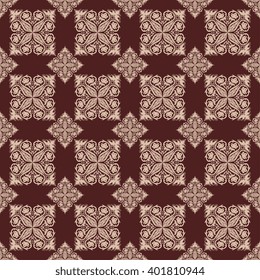 Seamless background with ornament. Wallpaper pattern