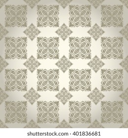 Seamless background with ornament. Wallpaper pattern
