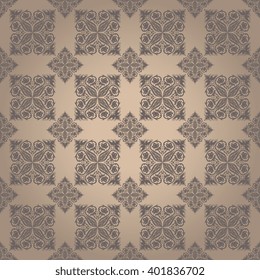 Seamless background with ornament. Wallpaper pattern