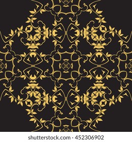Seamless background with ornament. Wallpaper pattern