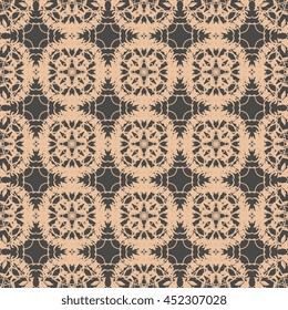 Seamless background with ornament. Wallpaper pattern