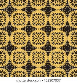 Seamless background with ornament. Wallpaper pattern