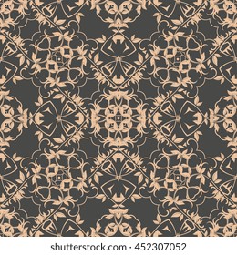 Seamless background with ornament. Wallpaper pattern