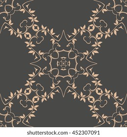 Seamless background with ornament. Wallpaper pattern