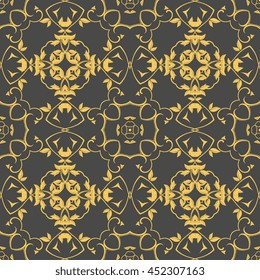 Seamless background with ornament. Wallpaper pattern