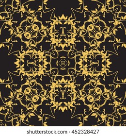 Seamless background with ornament. Wallpaper pattern
