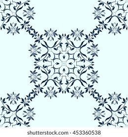 Seamless background with ornament. Wallpaper pattern